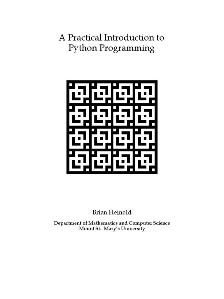 A Practical Introduction To Python Programming | PDF | Parameter ... image.