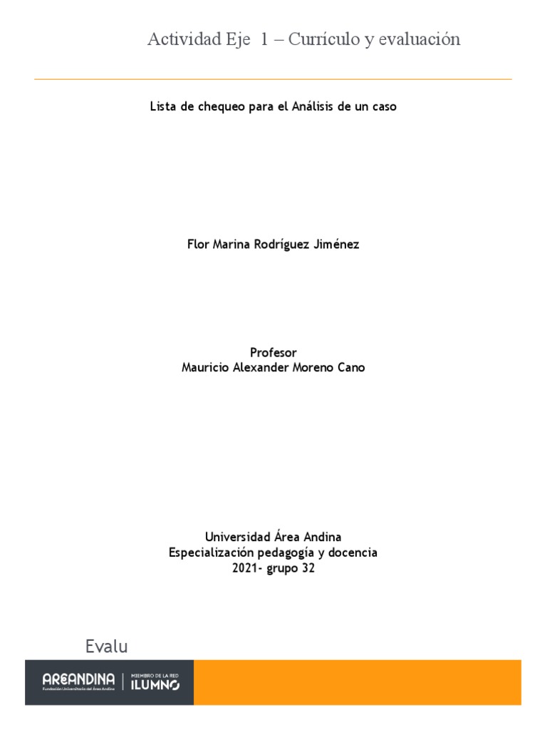Análisis del Currículo Educativo 2021 | PDF | Plan de estudios | Evaluación