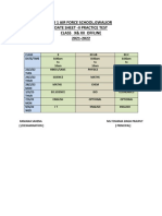 Date Sheet Ii Practice Testoffline2021-2022
