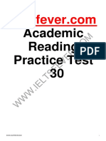 Ieltsfever Academic Reading Practice Test 30 PDF