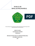 Makalah Interpolasi Polinomial Ramadianto Chairun 191055201144