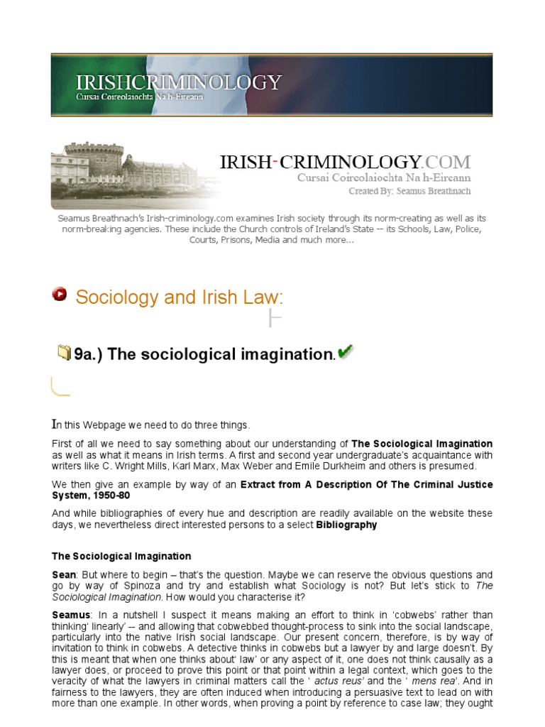 09a The Sociological Imagination | PDF | Max Weber | Sociology