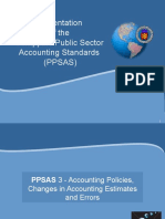 PPSAS 3 - Accounting Policies Changes in Accounting Estimates