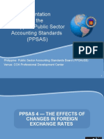 Presentation of The Philippine Public Sector Accounting Standards (Ppsas)