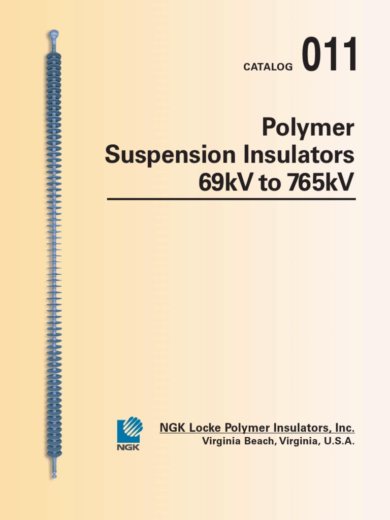 011NGK Suspension Insulators PDF Insulator (Electricity) Electric Arc
