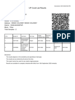 Covid RT-PCR Report