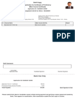 Application For Certificate of Proficiency (Main Course Certificate)