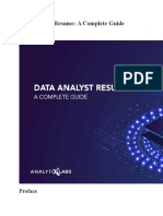 Data Analyst Resume: A Complete Guide: Preface