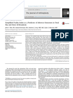 Simplified Frailty Index As A Predictor of Adverse Outcomes in Total Hip and Knee Arthroplasty