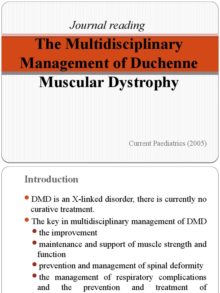 The Multidisciplinary Management of Duchenne Muscular Dystrophy | PDF ...