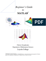 A Beginner's Guide To Matlab Author Christos Xenophontos