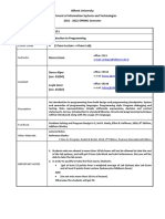 Bilkent University Department of Information Systems and Technologies 2021 - 2022 SPRING Semester