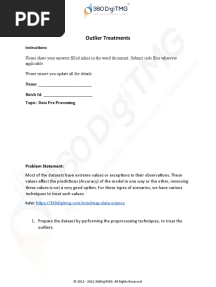 DataPreparation Outlier Treatment