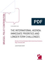 The International Agenda: Immediate Priorities and Longer-Term Challenges