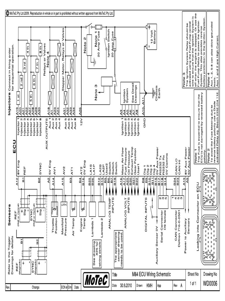 Wd0006 m84 Ecu Wiring Schematic | PDF