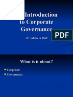 Intro To Corporate Governance