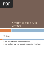 Apportionment and Voting