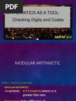 Checking Digits and Codes