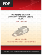 Download International Journal of Computer Science and Security IJCSS Volume 5 Issue 1 by AI Coordinator - CSC Journals SN55714836 doc pdf