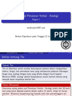 Soal Penalaran Verbal Analogi Bagian I