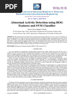 Abnormal Activity Detection Using HOG Features and SVM Classifier