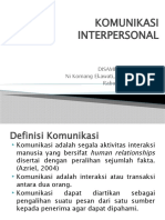 Komunikasi Interpersonal (Rabu 02-02-2022)