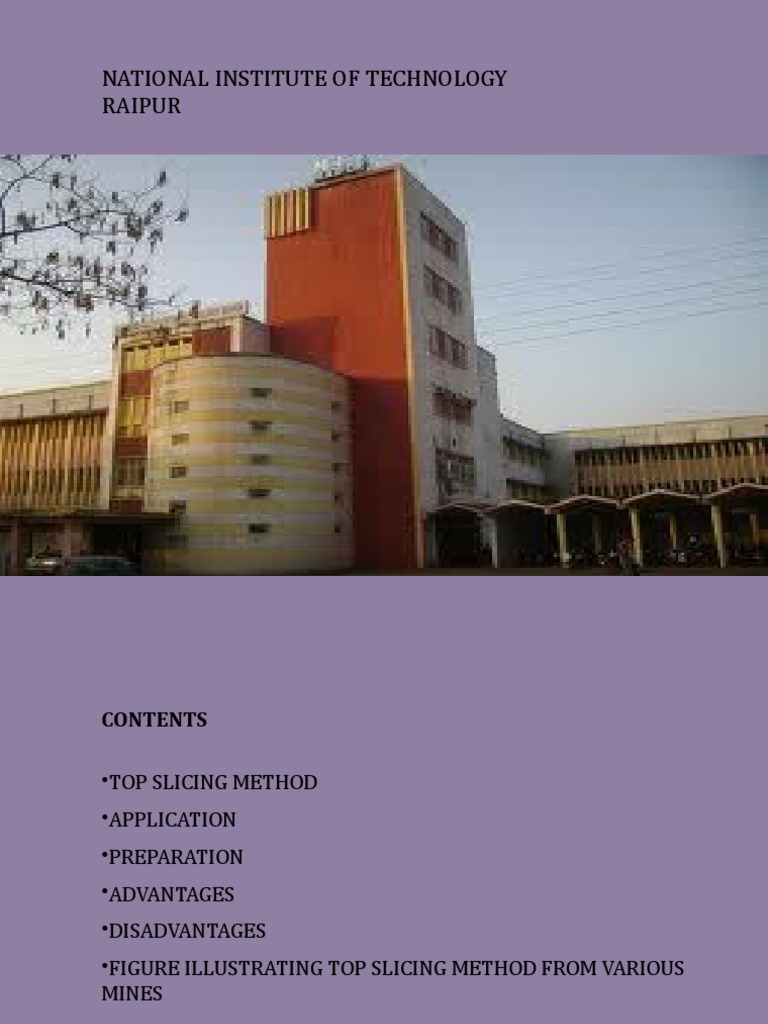 National Institute of Technology Raipur | PDF | Economic Sectors | Mining