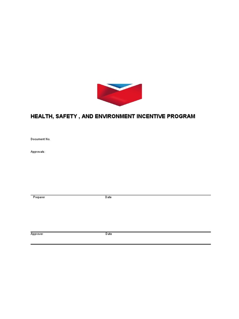 HSE Incentive Program Overview | PDF | Safety | Measurement