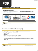 CEMT 5240: Building Information Modeling: Industry Foundation Classes (IFC)