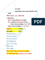 Prepositions guide common relationships