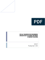 Cive 461 Transportation Engineering Introduction To Planning and Design of Airport Facilities