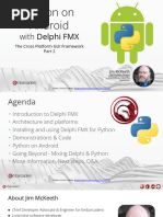 Python On Android: With Delphi FMX