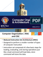 Computer Organization: RISC vs CISC Architectures