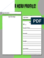 Yellow Watermelon Simple Hamburger Graphic Organizer