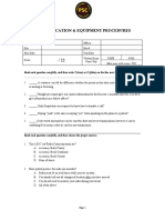 4 - Communication and Equipment Procedures - TEST