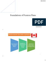 Foundations of Pension Plans and Canada Pension Plan