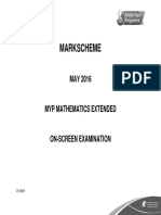 Extended - Mathematics - Markscheme May 2016