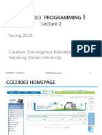 Programming: Spring 2015