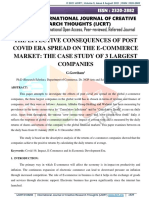 The Effective Consequences of Post Covid Era Spread On The E-Commerce Market: The Case Study of 3 Largest Companies