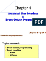 Event-Driven Programming Graphical User Interface &: Chapter 4 - Part 3