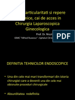 Curs 1 Istoric, Particularitati Si Repere Anatomice, Cai de Acces in Chirurgia Laparoscopica Ginecologica