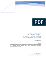 Strategic Management: Assignment