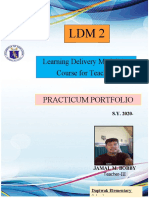 Practicum Portfolio: Learning Delivery Modalities Course For Teachers