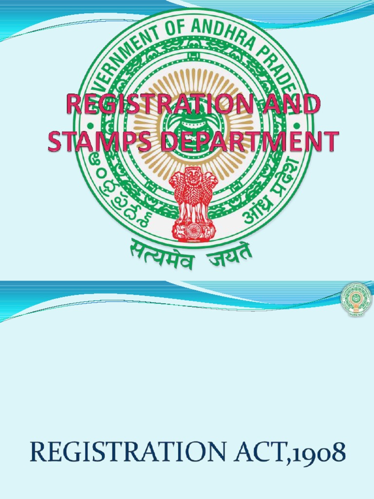 Registration Act PDF Will And Testament Common Law