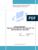 Báo Cáo Kết Quả Thị Trường Trung Tâm Anh Ngữ Tại Thành Phố Hồ Chí Minh