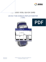 Hst-3000 VDSL Quick Card: Using Time Domain Reflectometer (TDR)