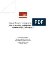 HRM Systems Framework Report