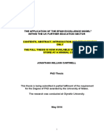 PHD Thesis The Application of The EFQM E