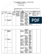 Children of Lourdes Academy - Cauayan Inc.: Curriculum Map