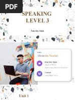 Speaking Level 3: Trần Đức Minh